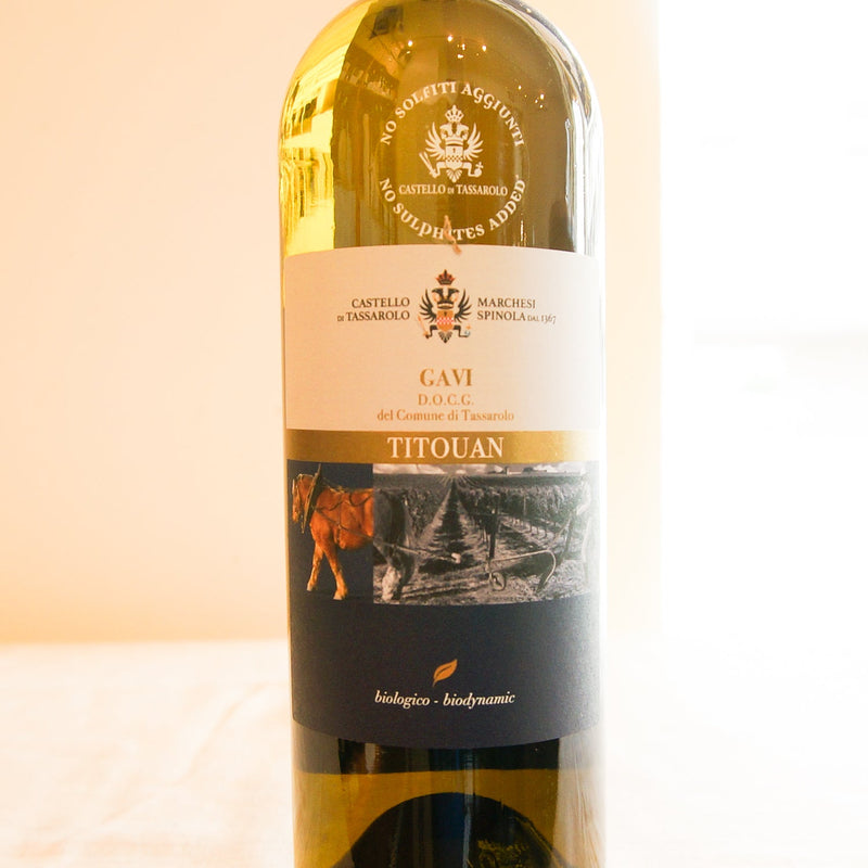 タッサローロ　ティトゥアン　ガヴィ　ノー・ソルフィティ　（白） 　Castello di Tassarolo TITOUAN Gavi No Sulphites Added