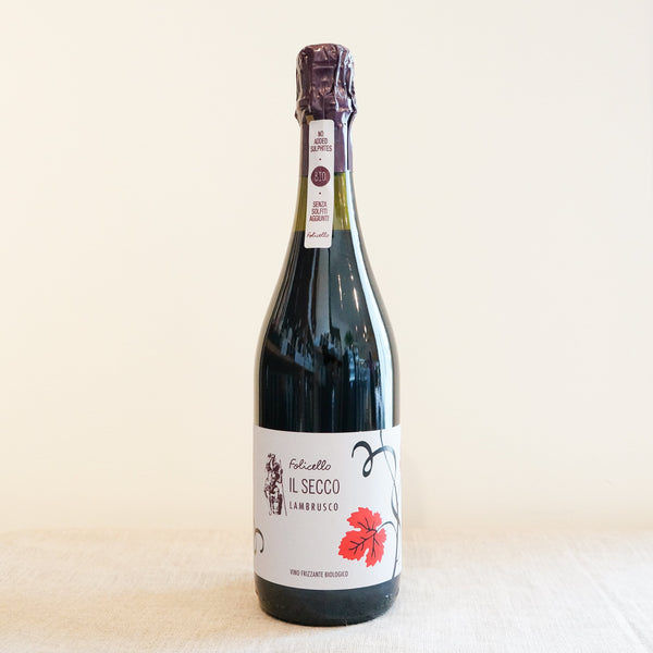 フォリチェロ　ランブルスコ　セッコ　 フリザンテ　センツァ・ソルフィティ　（赤・微発泡）　Folicello Lambrusco Secco Frizzante Senza Solfiti