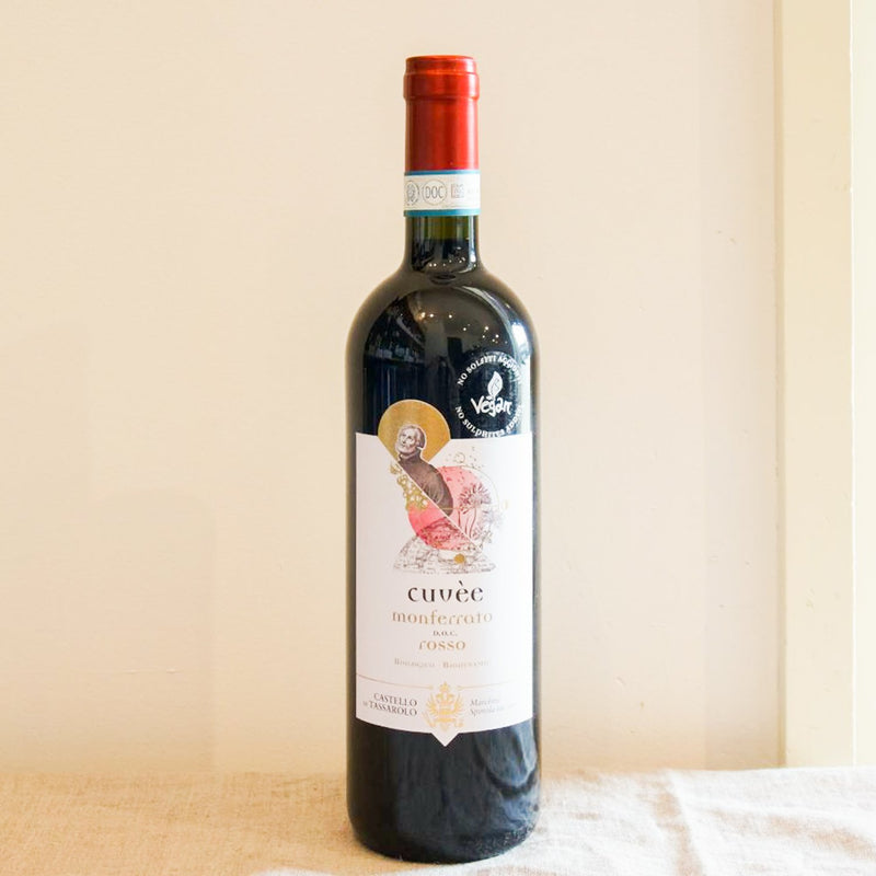 カステーロ・ディ・タッサローロ　キュヴェ　モンフェラート・ロッソ　ノー・ソルフィティ　（赤） 　Castello di Tassarolo Cuvèe Monferrato Rosso No Sulphites Added